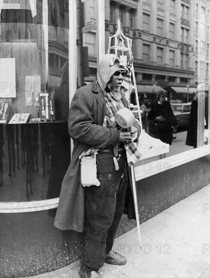 Elderly Blind Man Beggar