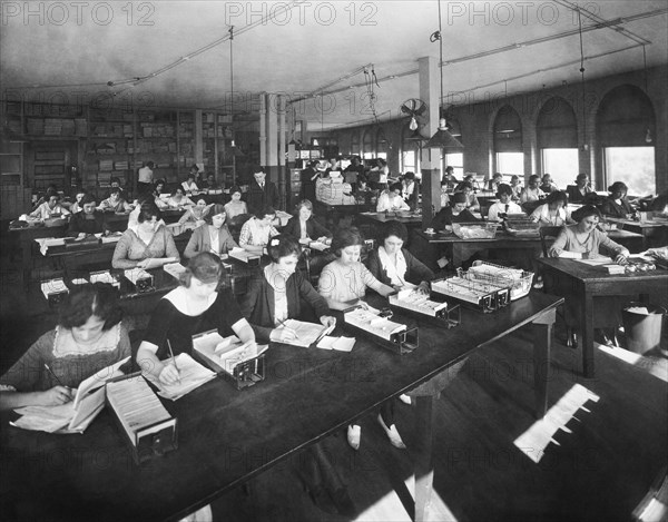 Women In A Large Office