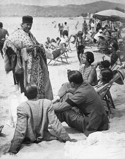 Beach Scene At Nice