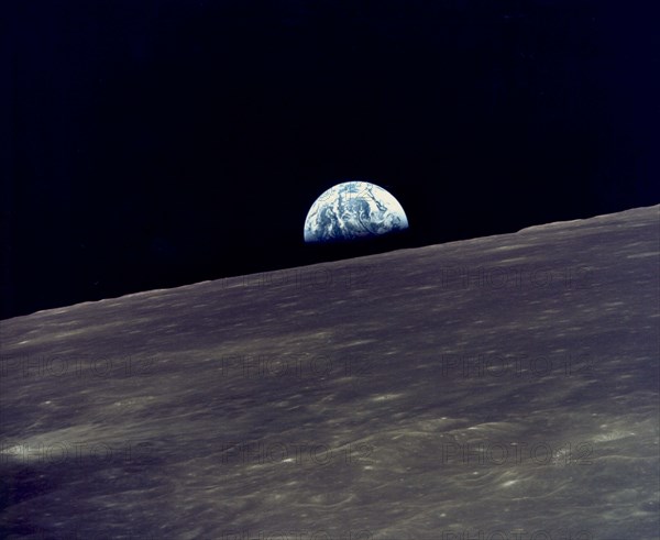 Earthrise Over The Moon