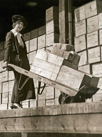 Hand Truck Of Army Food