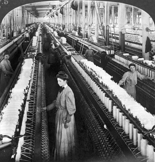 Girls Spinning Cotton