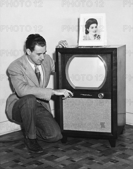 A Man With His TV