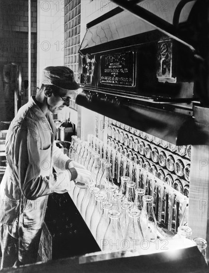 Inspecting Milk Bottles