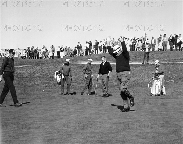 A Happy Golfer Celebrates