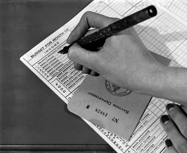 Woman Planning Monthly Budget