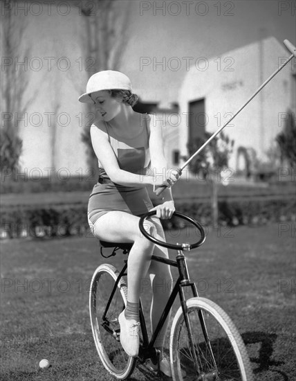 Actress Plays Bike Polo