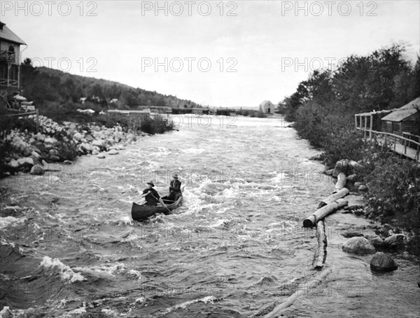 Shooting The Rapids In Maine