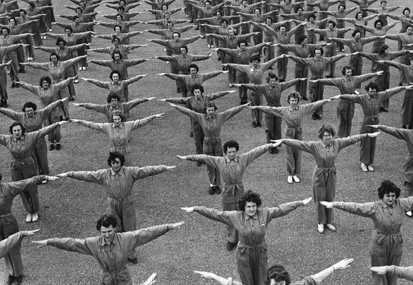 Navy Women Excercising