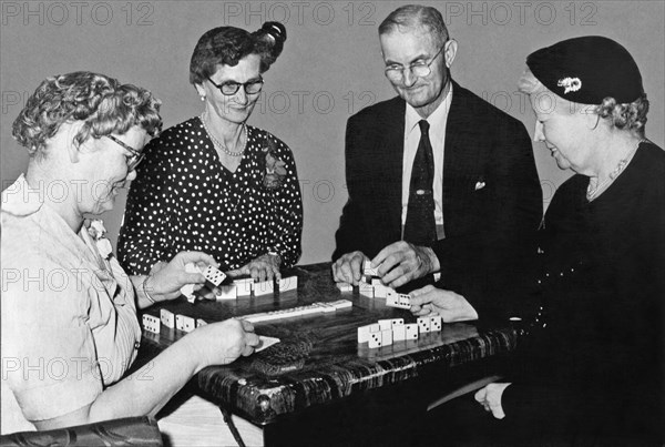 Seniors Playing Dominos