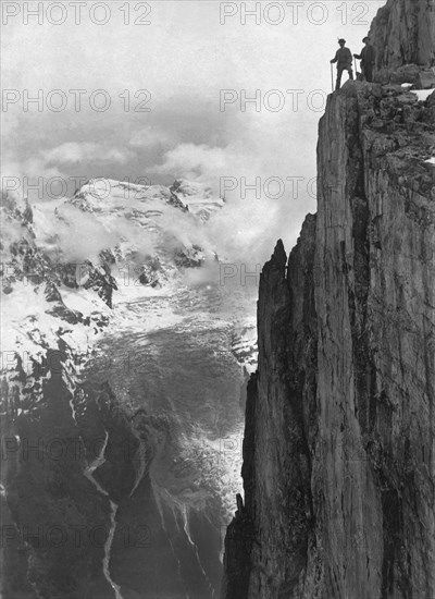 Hikers In The Alps