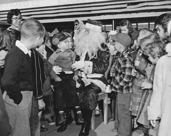 Santa Surrounded By Children