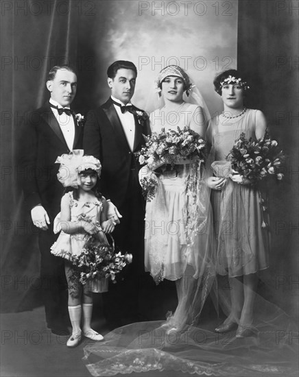 Portrait Of A Wedding Party