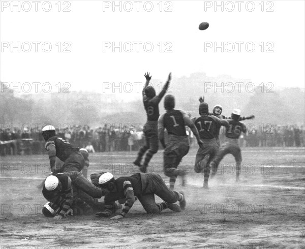 Quarterback Throwing Football