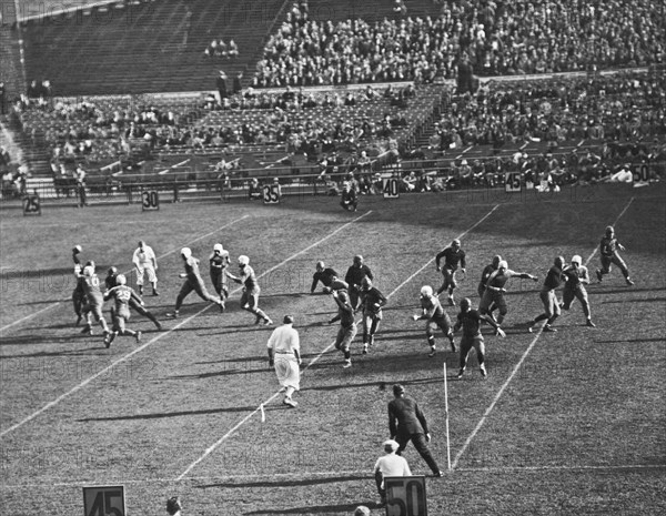 Quarterback Throwing Football