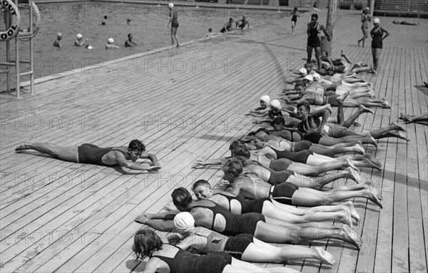 Children Getting Swim Lessons