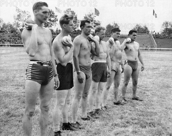 Army Shot Putters In Germany