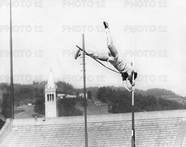 Pole Vaulter Working Out