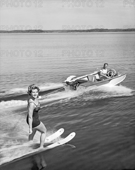 Woman Water Skiing