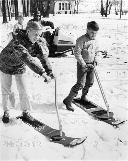 A Ski Board With Steering