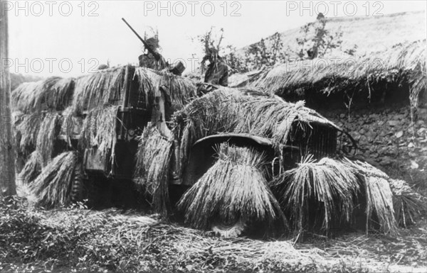 Camouflaged Army Truck