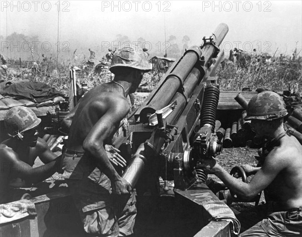 Howitzer Crew In Action