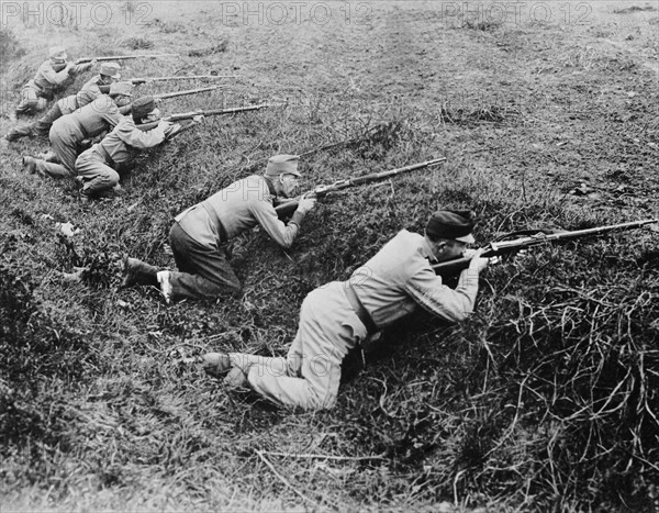 Austrian Troops In Trenches