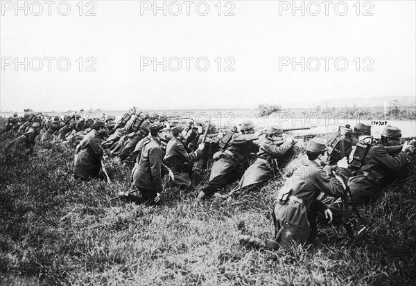 French Infantry In Action