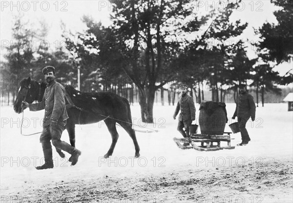 Hauling Water For Trenches