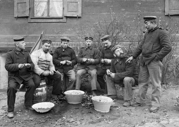 Germans Peeling Potatoes