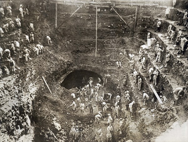 WWI Railway Tunnel Excavation
