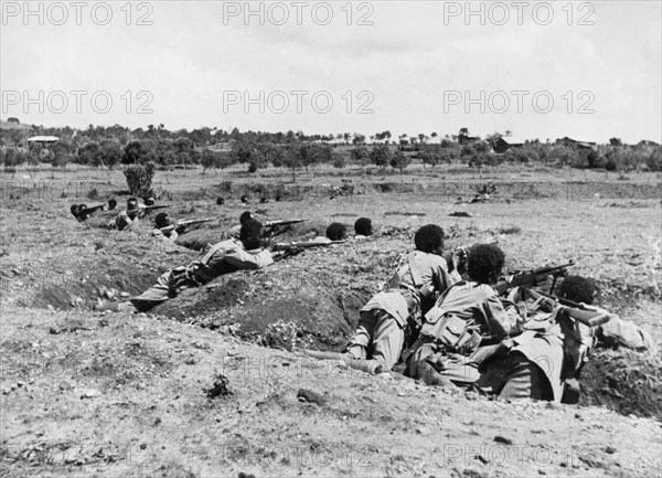 Ethiopians Firing At Italians