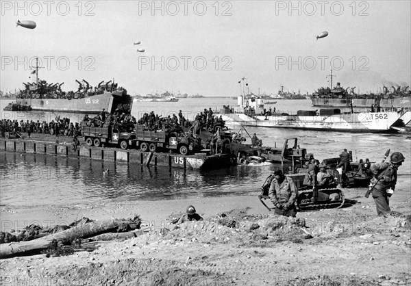 Seebee Rhino Ferries On D-Day