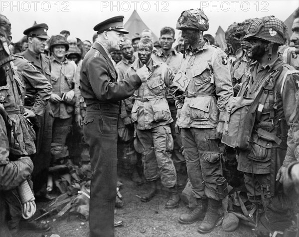 Ike With D-Day Paratroopers