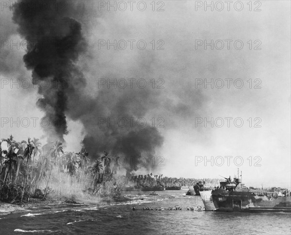 WWII Landing At Leyte Island