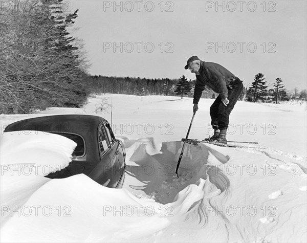 Car Buried In Snow