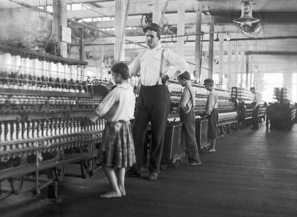 Child Spinner At Yarn Mills