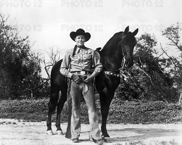 Allan "Rocky" Lane And Horse