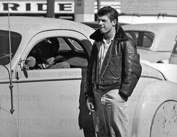 1950s Teenager With A Hot Rod