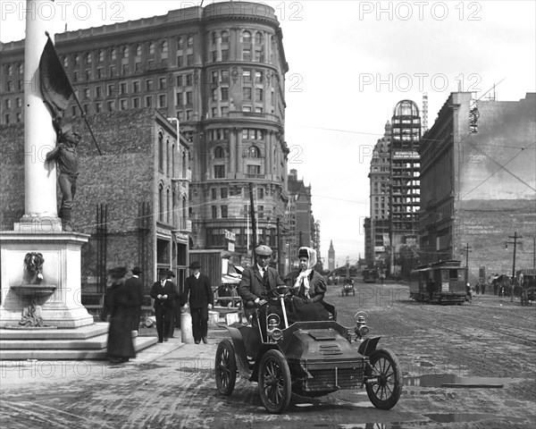 Driving On Market Street