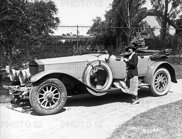 Mabel Normand In A Rolls Royce