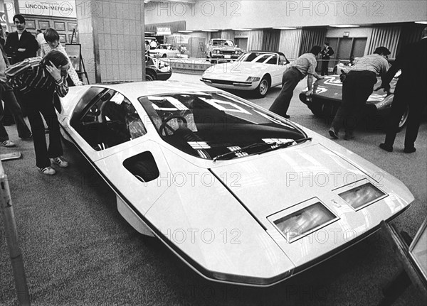 A Ferrari Modulo At Auto Show