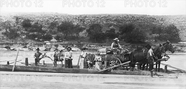 Family On Red River Ferry