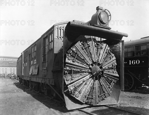 Railroad Rotary Snow Plow