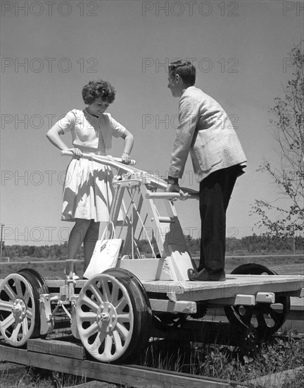 Couple Powers A Railroad Cart