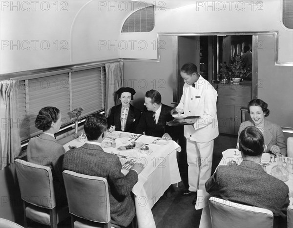 Dining Car On Denver Zephyr