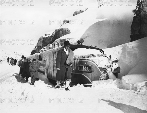 Snowbound Passenger Train