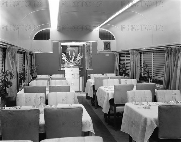 Dining Car On Denver Zephyr