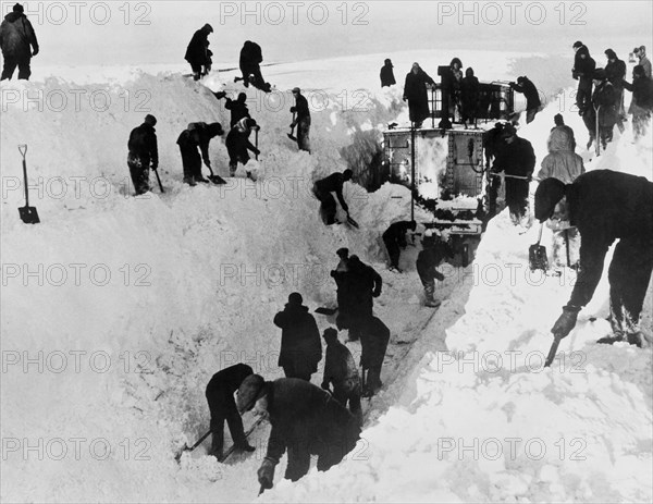 Clearing Snow For Trains