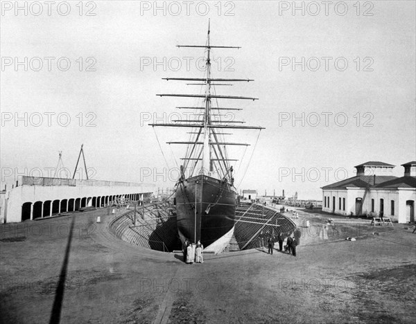 Iron Steamer In SF Drydock